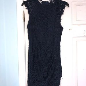 Lace Navy Mini